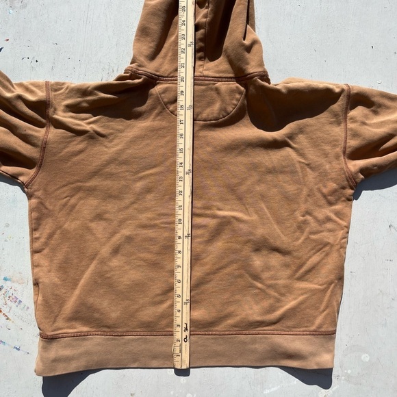 Women's American Eagle Sweatshirt Beige Spell-Out XS Casual College Preppy City - Picture 15 of 16